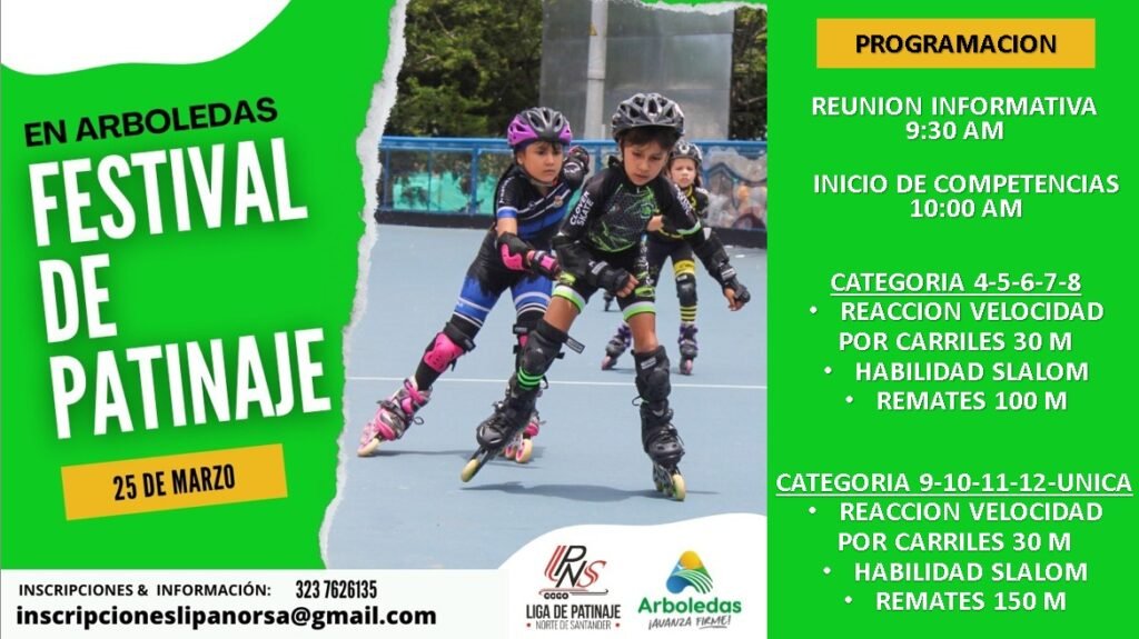 El patinaje en formación se concentrará en Arboledas