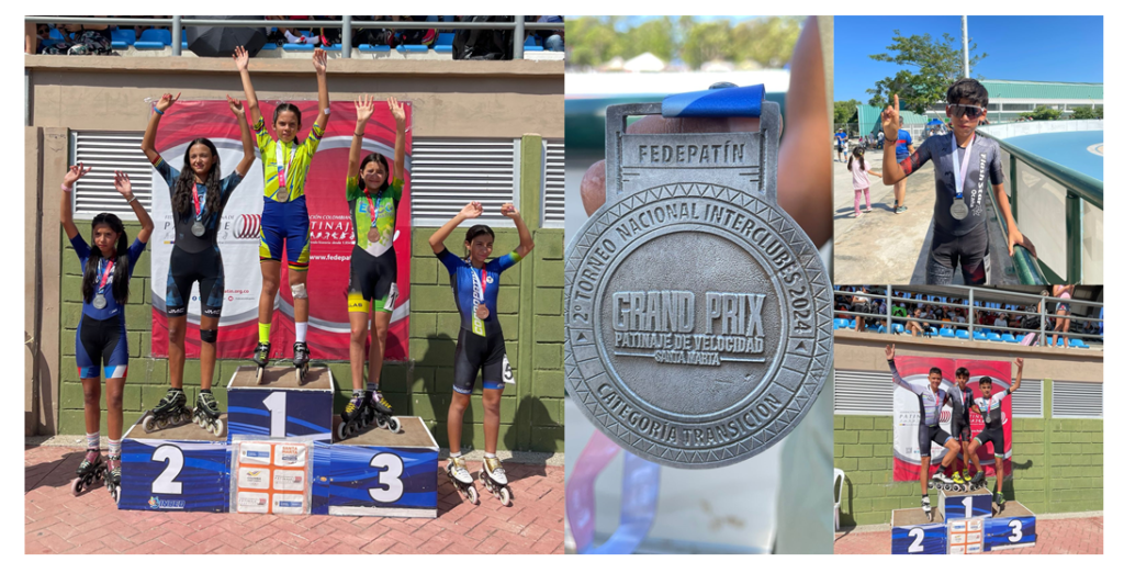 Categorías menores y transición lograron medallas en el Gran Prix