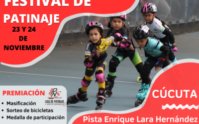FESTIVAL DE PATINAJE EN CÚCUTA 23 Y 24 DE NOVIEMBRE .
