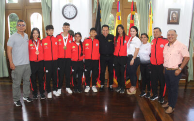 Gobernador William Villamizar recibió a la Selección Norte de Patinaje
