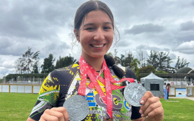 Aslhy Acevedo se cuelga la plata en el cierre del Nacional en Bogotá